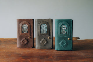 glart 三つ折りウォレット/バスクレザー